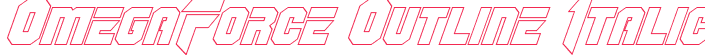 OmegaForce Outline Italic